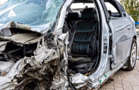ep archivo   vehiculo siniestro total tras un accidente de trafico