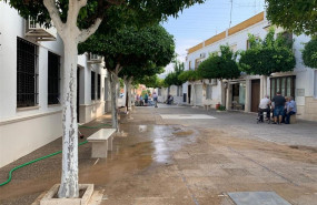 ep calle con restos de lodo por la lluvia