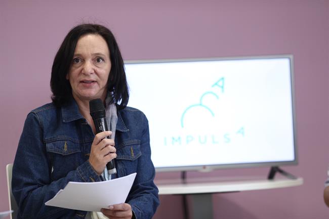 Carolina Bescansa en una rueda de prensa de Podemos en 2016 | Europa Press - Archivo ep carolina bescansauna ruedaprensapodemos2016