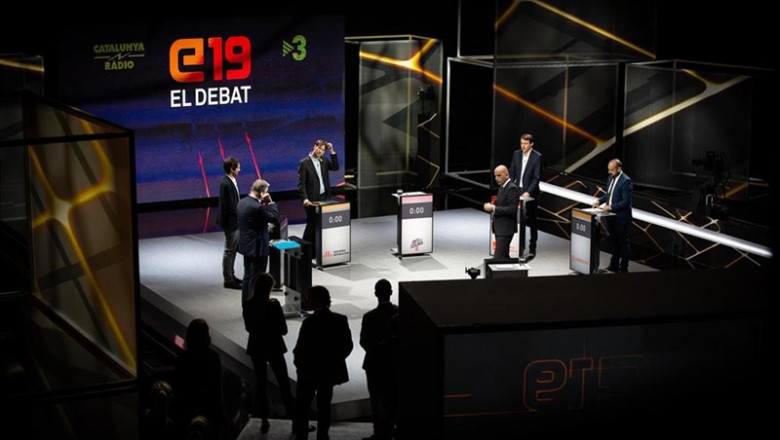 Debate de las elecciones europeas en TV3. | David Zorrakino - Europa Press ep debatelas elecciones europeastv3 y catalunya rdio