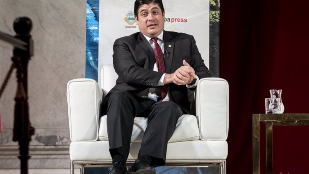 ep el presidente de la republica de costa rica carlos alvarado interviene un desayuno informativo de