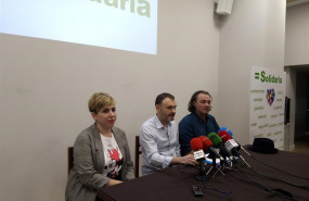 ep el presidente de solidaria unai ortuzar en rueda de prensa junto a otros representantes de este
