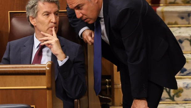 ep el presidente del pp alberto nunez feijoo i y el vicesecretario general de politica autonomica y
