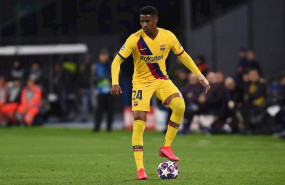 ep junior firpo durante un partido del fc barcelona