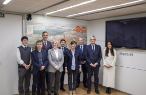 ep la ministra de vivienda isabel rodriguez durante su visita al sepes
