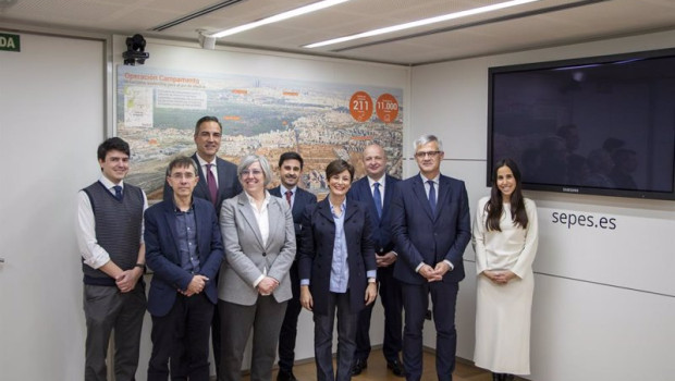 ep la ministra de vivienda isabel rodriguez durante su visita al sepes