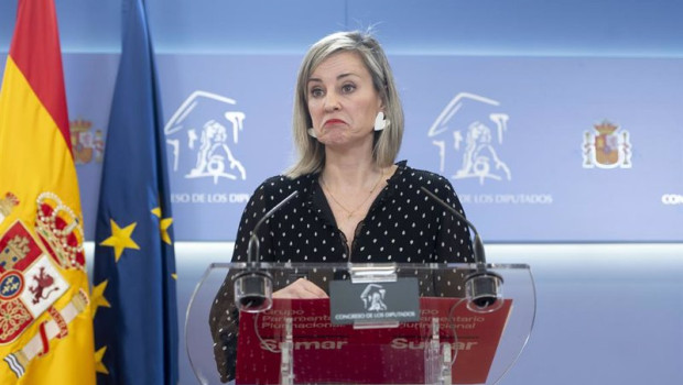 ep la portavoz de sumar en el congreso veronica martinez durante una rueda de prensa en el congreso