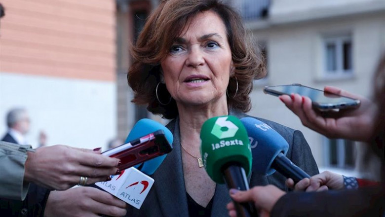 ep la vicepresidenta del gobierno carmen calvo inaugura en el museo del prado una exposicion de las