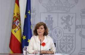 ep la vicepresidentagovernfuncions carmen calvo compareix davant els mitjanscomunicacio despresla reunio del consellministresmoncloa celebradadia despresla segona votacio fallidala investiduracandidat socialistal ep la vicepresidentagovernfuncions carmen calvo compareix davant els mitjanscomunicacio despresla reunio del consellministresmoncloa celebradadia despresla segona votacio fallidala investiduracandidat socialistal