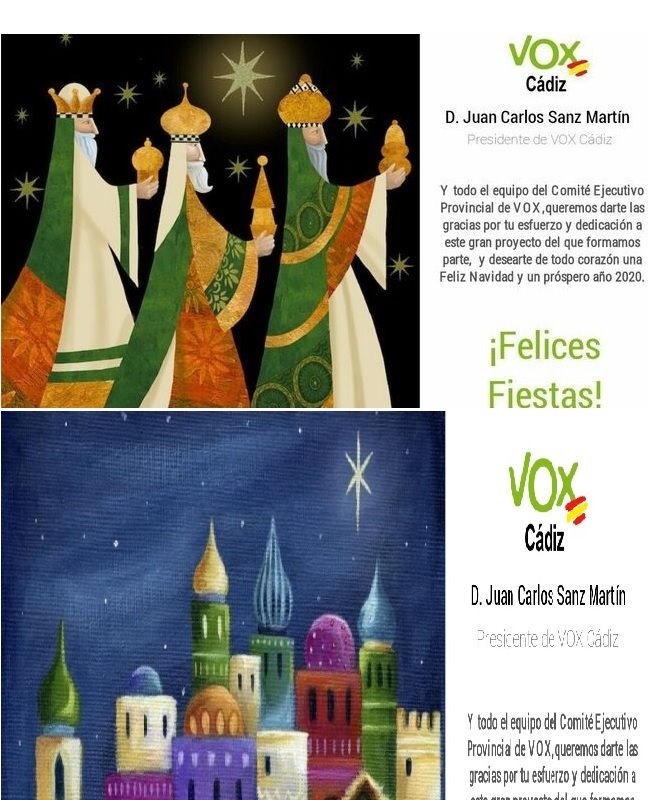ep las dos felicitaciones de vox cadiz enviadas