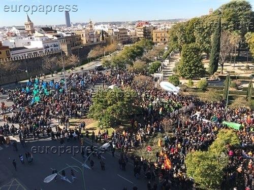 Manifestación de Jusapol en Sevilla | EUROPA PRESS ep manifestacionjusapolsevilla