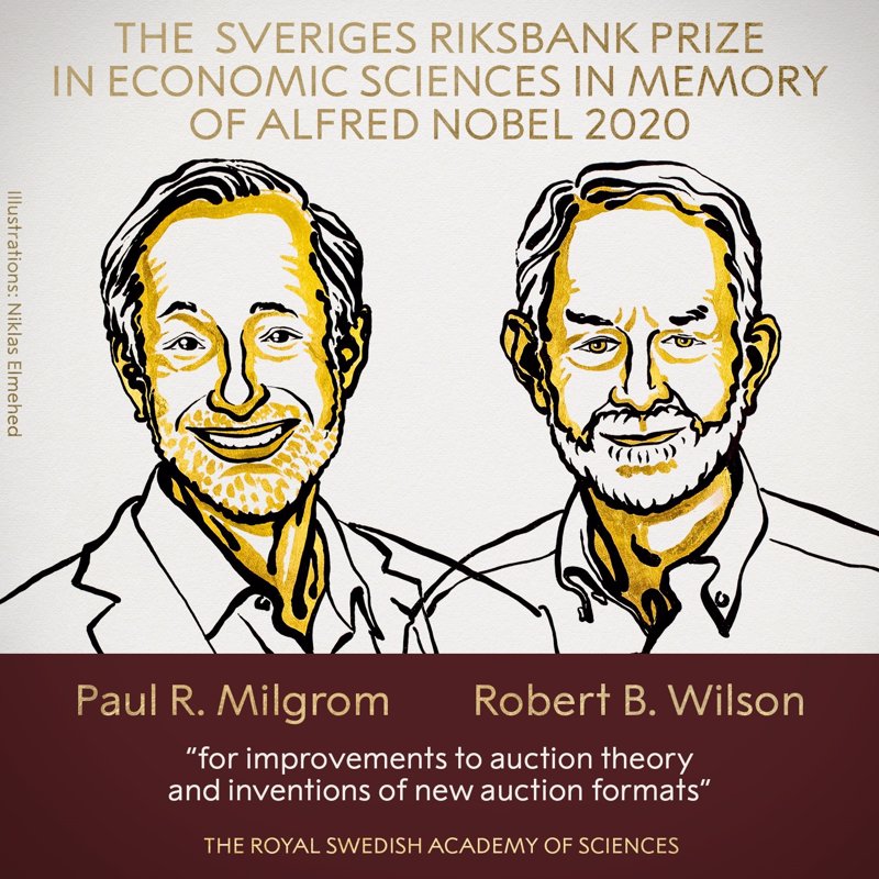 Los estadounidenses Milgrom y Wilson ganan el Nobel de Economía