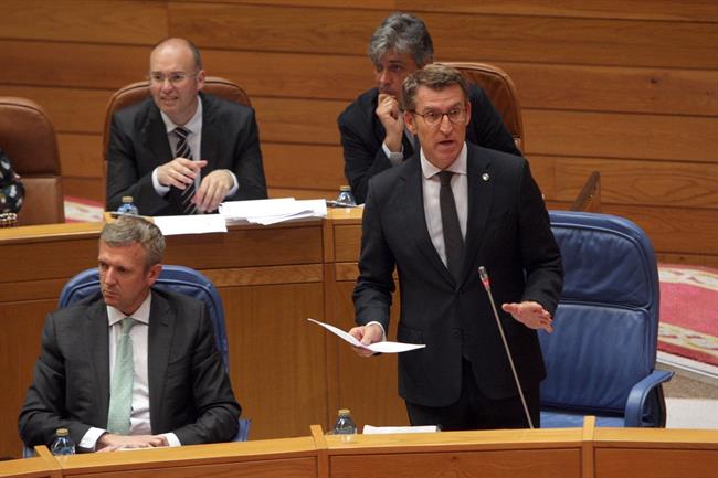 El presidente de la Xunta, Alberto Núñez Feijóo, en el pleno. | XUNTA/CONCHI PAZ ep presidentela xunta alberto nunez feijoo enpleno 20170913134103