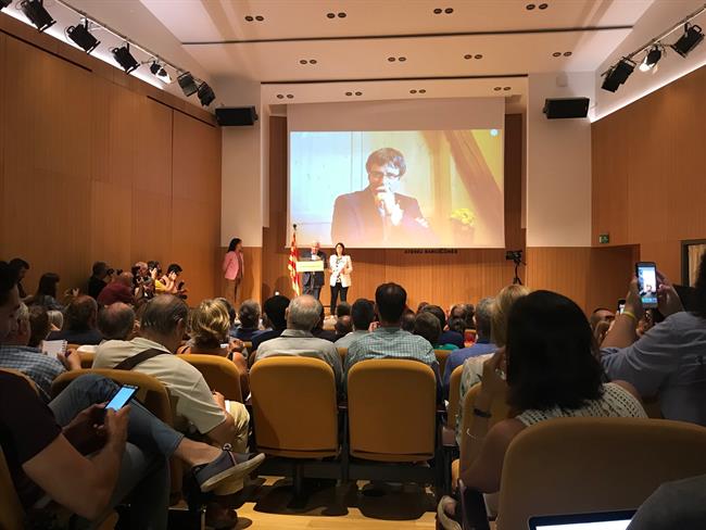 Puigdemont presenta Crida Nacional per la República | EUROPA PRESS ep puigdemont presenta crida nacional perrepublica