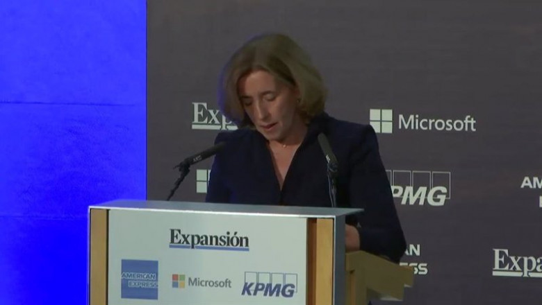 ep secretaria de estado de economia ana de la cueva en xi encuentro financiero de kpmg-expansion ep secretaria de estado de economia ana de la cueva en xi encuentro financiero de kpmg-expansion
