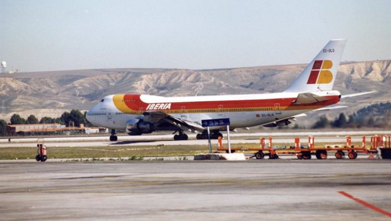 ep un avion de la compania iberia