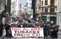 ep varias personas participan en una manifestacion contra el ere planteado por tubacex a 11 de abril