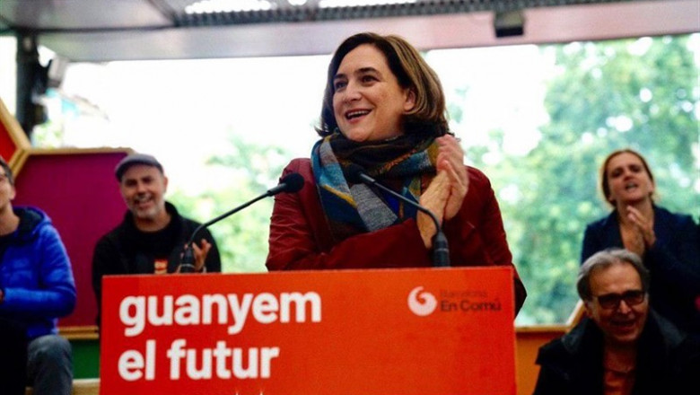 BARCELONA EN COMÚ ep 26m- colau pidela barcelona progresista votarmasademostrarsi se puede otra vez