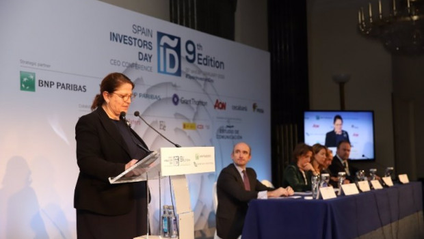 ep cecilia boned presidenta de bnp paribas durante su intervencion en el sid