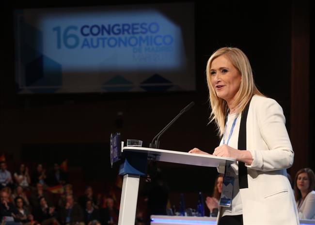 Cristina Cifuentes en el congreso regional del PP de Madrid | PP MADRID ep cristina cifuentes congreso regional ppmadrid