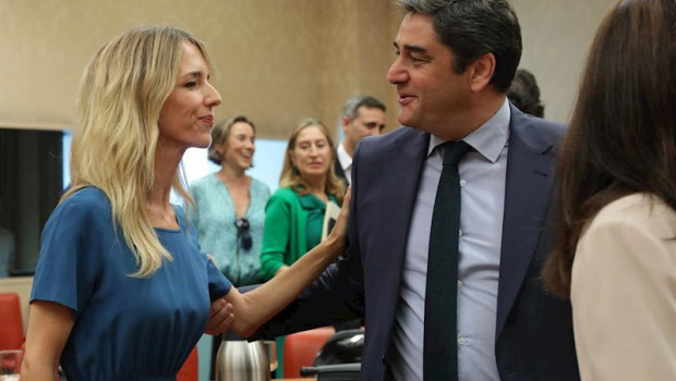ep el diputado del pp por madrid jose ignacio echaniz y la portavoz del pp en el congreso cayetana
