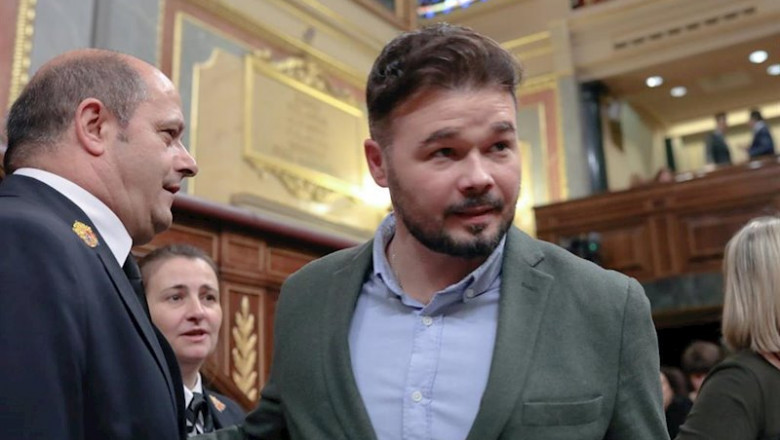 ep el portavoz de erc en el congreso gabriel rufian a su llegada al congreso para una sesion