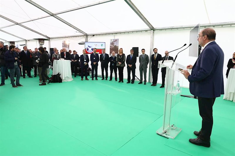 ep el presidente de aragon javier lamban participa en la inauguracion de agrotim