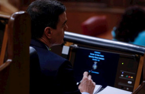 ep el presidente del gobierno pedro sanchez en el pleno del congreso este miercoles donde se