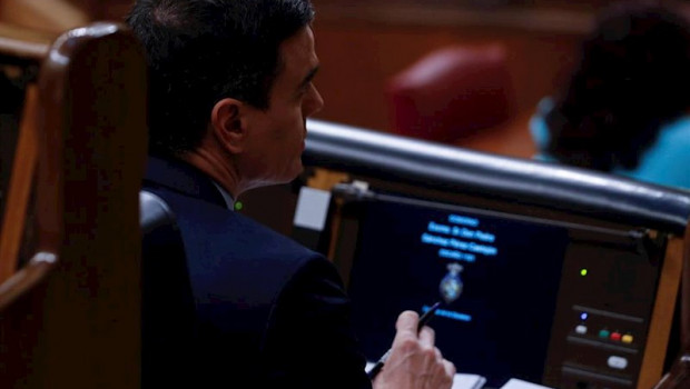 ep el presidente del gobierno pedro sanchez en el pleno del congreso este miercoles donde se