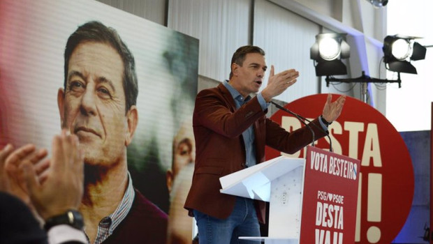 ep el secretario general del psoe y presidente del gobierno pedro sanchez durante un acto de campana