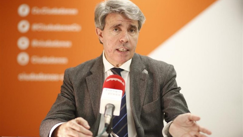 Eduardo Parra - Europa Press - Archivo ep expresidentela comunidadmadridcandidatociudadanosla asambleamadrid angel garrido duranteentrevistaeuropa pressla sedela formacion naranja