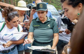 ep la portavoz de los agentes de la guardia civil del equipo de rescate de la esquiadora y