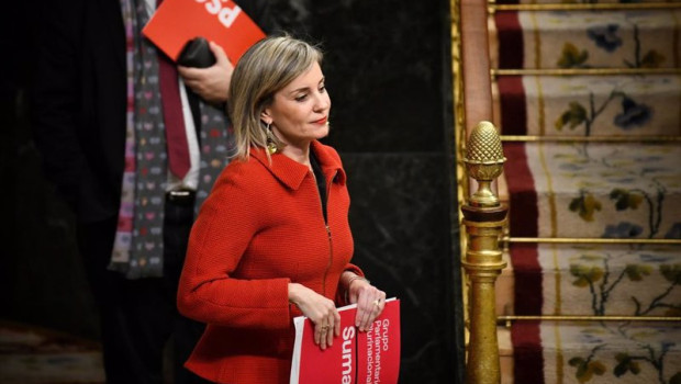ep la portavoz de sumar en el congreso veronica martinez durante una sesion plenaria en el congreso