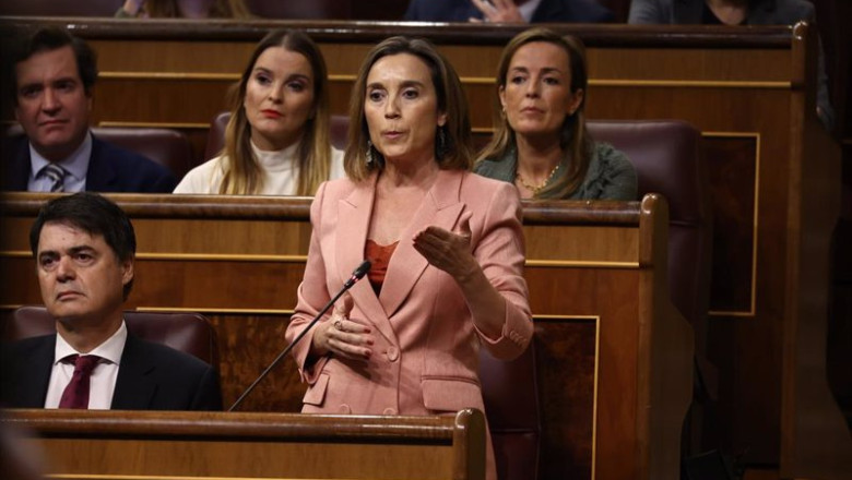 ep la portavoz del pp en el congreso cuca gamarra interviene durante una sesion plenaria en el ep la portavoz del pp en el congreso cuca gamarra interviene durante una sesion plenaria en el