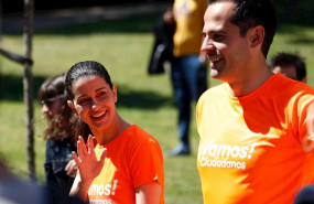 ep la portavoz nacional de ciudadanos ines arrimadas y el candidato de cs a la presidencia de la