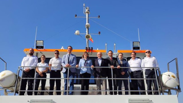 ep la secretaria general de pesca isabel artime durante su visita a roquetas de mar almeria