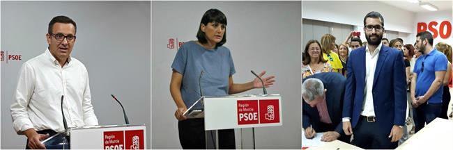 Los tres candidatos Secretaría General PSOE, Conesa, Veracruz y Lucas | EUROPA PRESS ep los tres candidatos secretaria general psoe conesa veracruzlucas