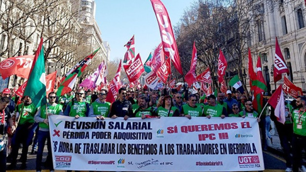 ep manifestacion en madrid de empleados de iberdrola