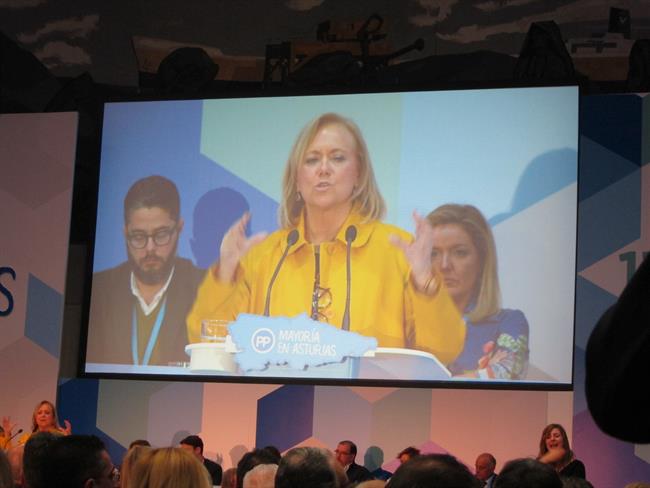Mercedes Fernández, en el Congreso Regional del PP de Asturias. | EUROPA PRESS ep mercedes fernandez encongreso regionalppasturias