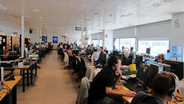 Oficina, Servicios, Call Center | EUROPA PRESS - Archivo ep oficina servicios call center 20200312143313