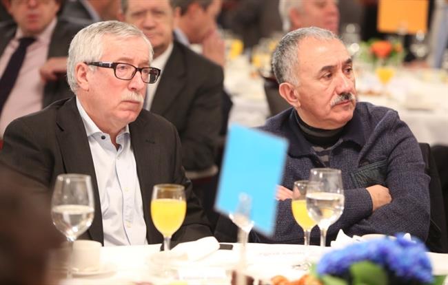 Pepe Álvarez e Ignacio Fernández Toxo en el Desayuno de Europa Press | EUROPA PRESS ep pepe alvarez e ignacio fernandez toxodesayunoeuropa press