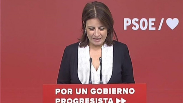 ep rueda de prensa de la vicesecretaria general del psoe adriana lastra tras conocerse el fallo del