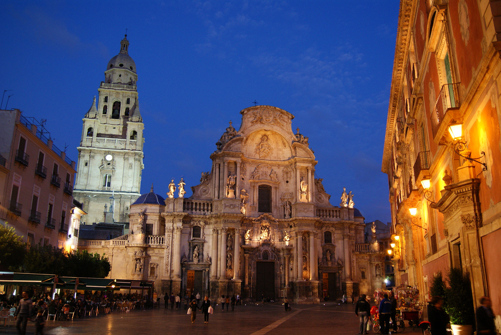 El terremoto se ha sentido en varias pedanías de la sur de la ciudad de Murcia. | Flickr catedral murcia
