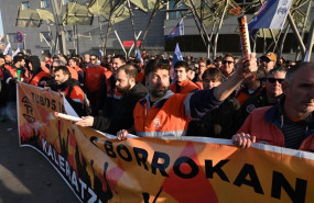 ep archivo   movilizacion de los trabajadores de tubos reunidos en bilbao