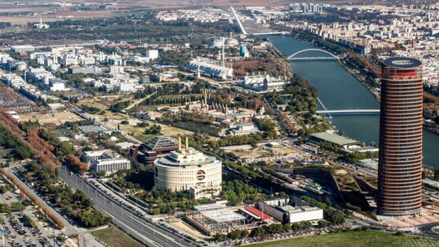 ep archivo   vista aerea del parque cientifico y tecnologico en la isla de la cartuja