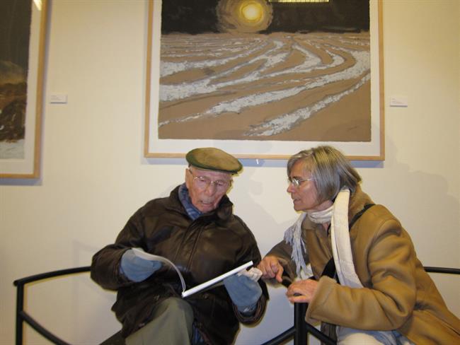 El artista José Beulas en la inauguración de su exposición en Fuendetodos | EUROPA PRESS ep artista jose beulasla inauguracionsu exposicionfuendetodos