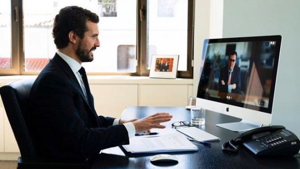 ep el presidente del pp pablo casado se reune por videoconferencia con el presidente de la ceoe ep el presidente del pp pablo casado se reune por videoconferencia con el presidente de la ceoe