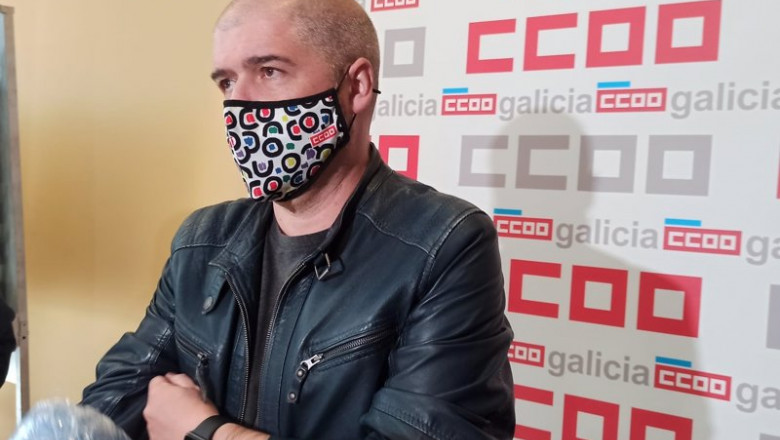 ep el secretario general de ccoo unai sordo en el xii congreso del sindicato en galicia