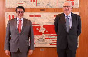 ep el vicepresidente del bei ricardo mourinho felix y jose bogas consejero delegado de endesa