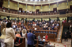 ep hemiciclo durante la celebracion de una sesion extraordinaria del pleno del congreso de los